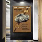 affiche vintage porsche
