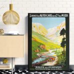 affiche vintage Pyrénées