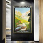 affiche vintage Pyrénées