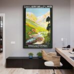 affiche vintage Pyrénées