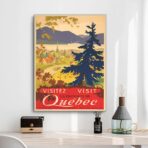 affiche vintage Québec