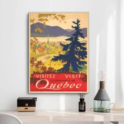 affiche vintage Québec