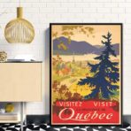 affiche vintage Québec