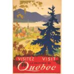 affiche vintage Québec
