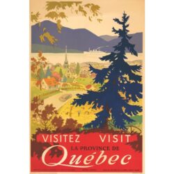 affiche vintage Québec