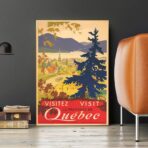 affiche vintage Québec