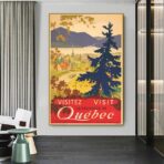 affiche vintage Québec