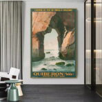 affiche vintage quiberon