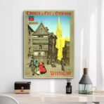affiche vintage quimper