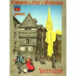 affiche vintage quimper