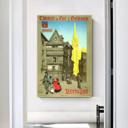 affiche vintage quimper