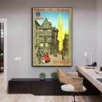affiche vintage quimper