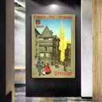 affiche vintage quimper