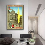 affiche vintage quimper