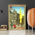 affiche vintage quimper