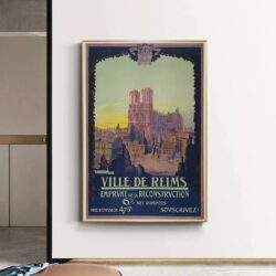 affiche vintage reims