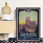 affiche vintage reims