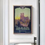 affiche vintage reims