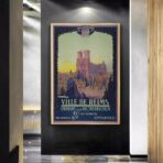 affiche vintage reims
