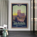 affiche vintage reims
