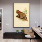 affiche vintage renard