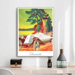 affiche vintage renault