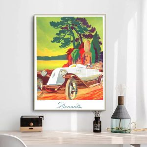 affiche vintage renault
