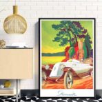 affiche vintage renault
