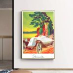 affiche vintage renault