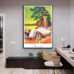 affiche vintage renault