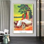 affiche vintage renault