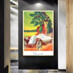 affiche vintage renault