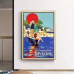 affiche vintage riviera