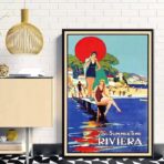 affiche vintage riviera