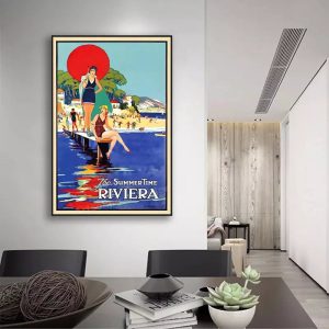 affiche vintage riviera