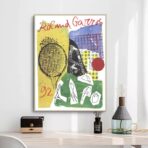 affiche vintage roland garros