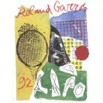 affiche vintage roland garros