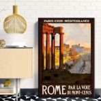 affiche vintage rome