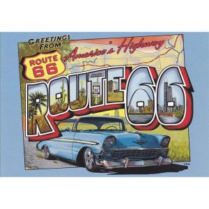 affiche vintage route 66
