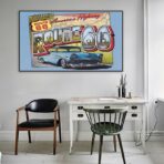 affiche vintage route 66