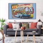 affiche vintage route 66