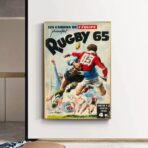 affiche vintage rugby