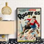 affiche vintage rugby