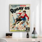 affiche vintage rugby