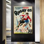 affiche vintage rugby