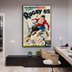 affiche vintage rugby