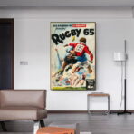 affiche vintage rugby