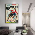 affiche vintage rugby
