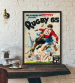 affiche vintage rugby