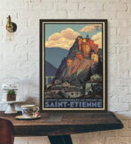 affiche vintage saint etienne
